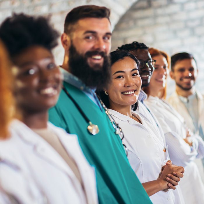 Multicultural healthcare team – international health projet